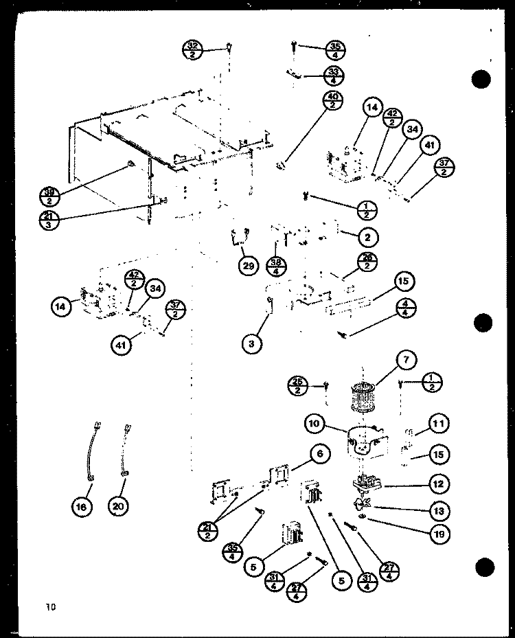 Page 4 Diagram and Parts List for RC-20SE P7688104M Amana Microwave