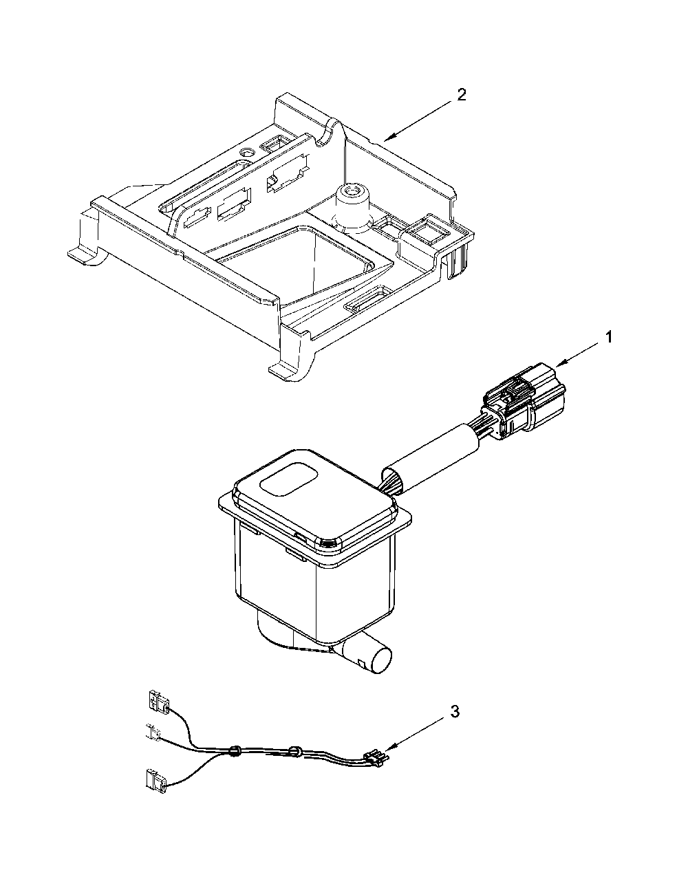 Pump parts Diagram and Parts List for 59689592101  Amana Ice Maker