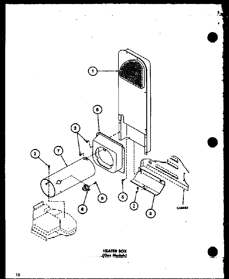 Section 6 Diagram and Parts List for LG2912 P7804826W Amana Dryer