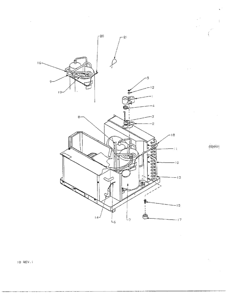 Air Conditioner Page 7 Diagram and Parts List for 5786  Amana Air Conditioner