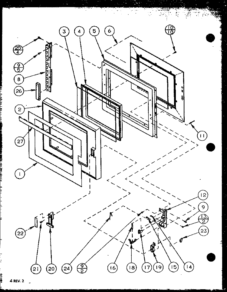 PAGE 1 Diagram and Parts List for RFS8MP P7787231M Amana Microwave