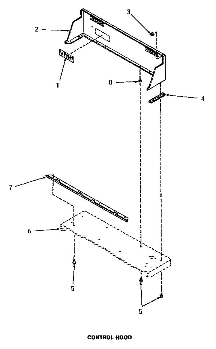 CONTROL HOOD Diagram and Parts List for HE9250  Speed Queen Dryer