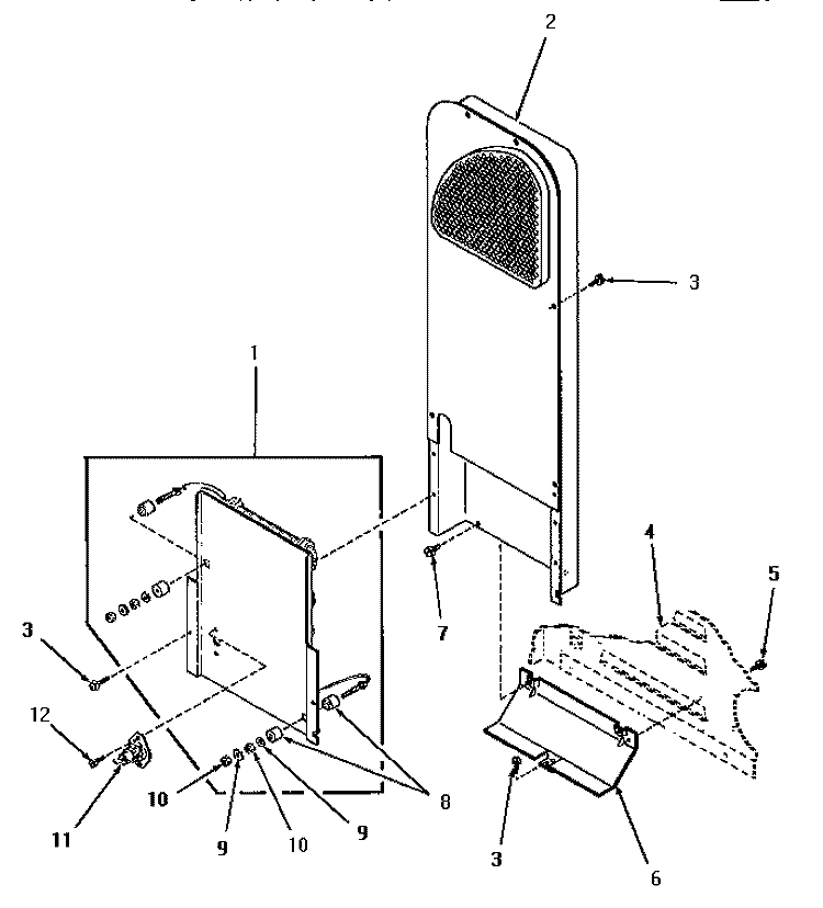 HEATER BOX Diagram and Parts List for HE9250  Speed Queen Dryer