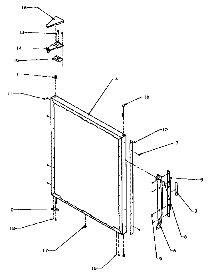 REF OUTER DOOR Diagram and Parts List for BX22A5L P1182302W L Amana Refrigerator