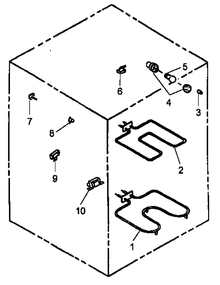 ELECTRICAL COMPONENTS Diagram and Parts List for ARH667E P1142632N Amana Range