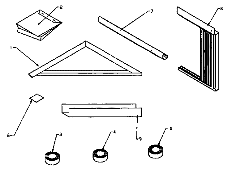 INSTAMOUNT KIT Diagram and Parts List for 18C3MY P1203202R Amana Air Conditioner