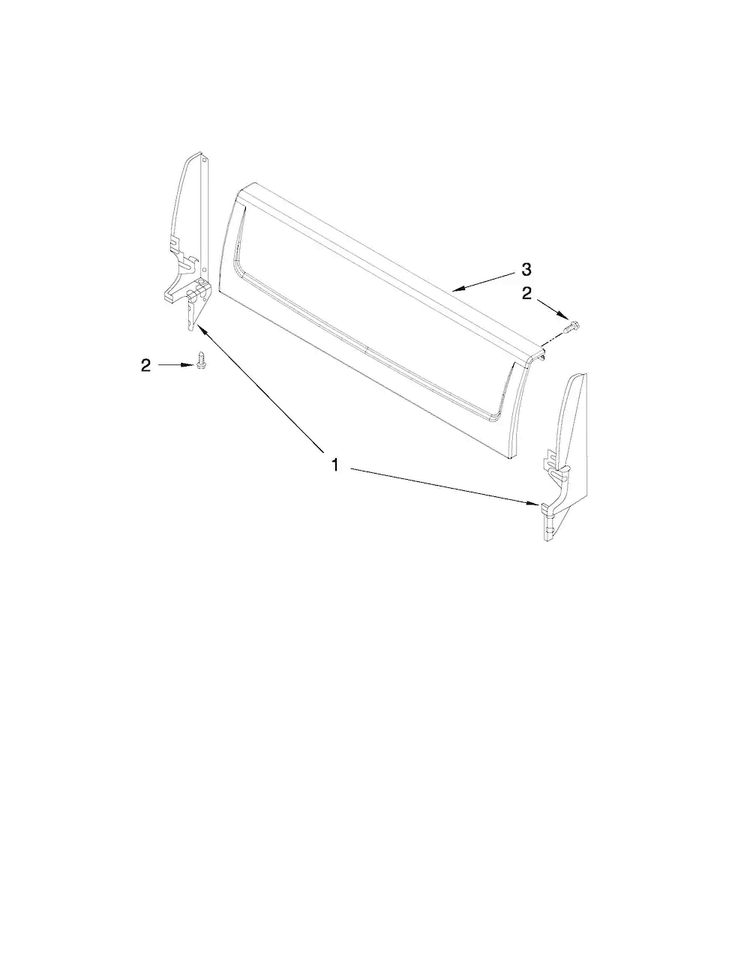 Backguard Parts Diagram and Parts List for AGR3311WDQ0  Amana Range