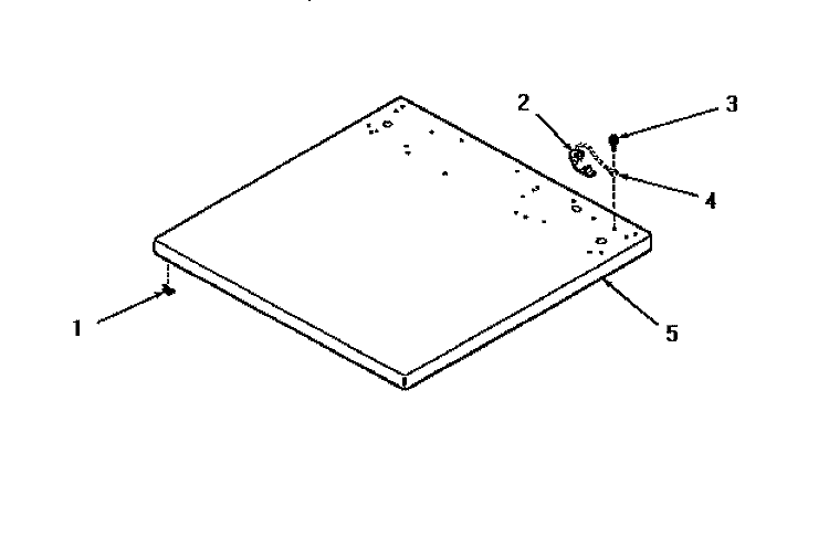 CABINET TOP Diagram and Parts List for DE3231  Speed Queen Dryer