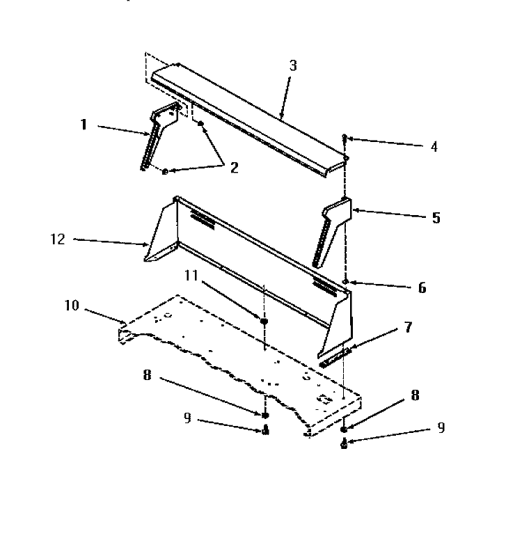 CONTROL HOOD Diagram and Parts List for DE3231  Speed Queen Dryer