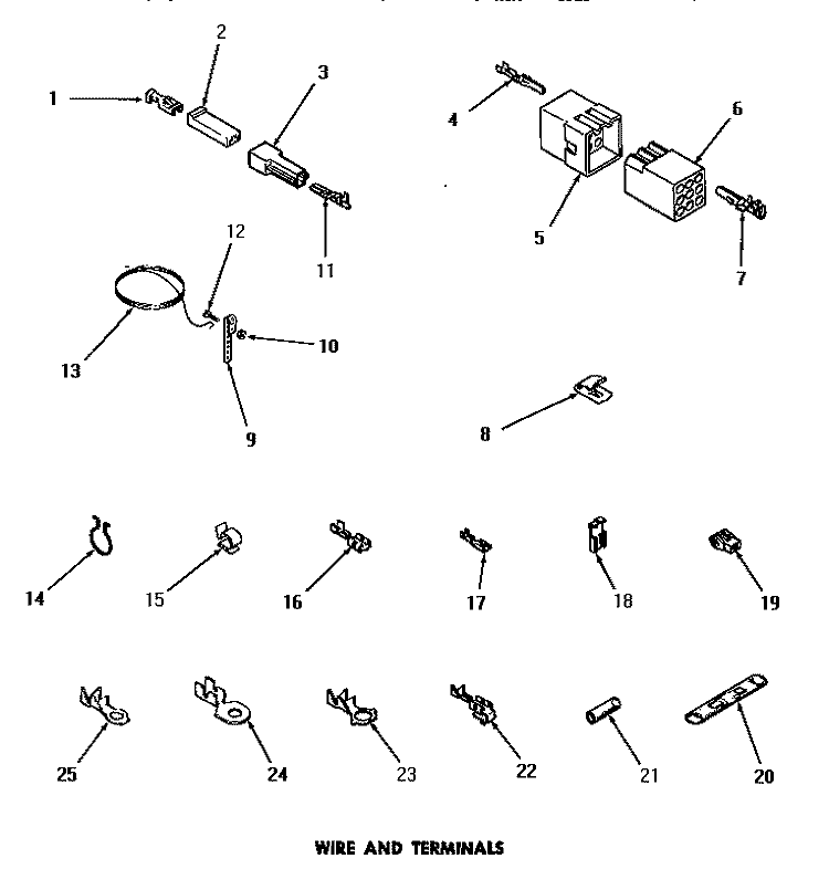 WIRE & TERMINALS Diagram and Parts List for DG6241  Speed Queen Dryer