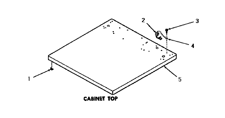 CABINET TOP Diagram and Parts List for DE6081  Speed Queen Dryer