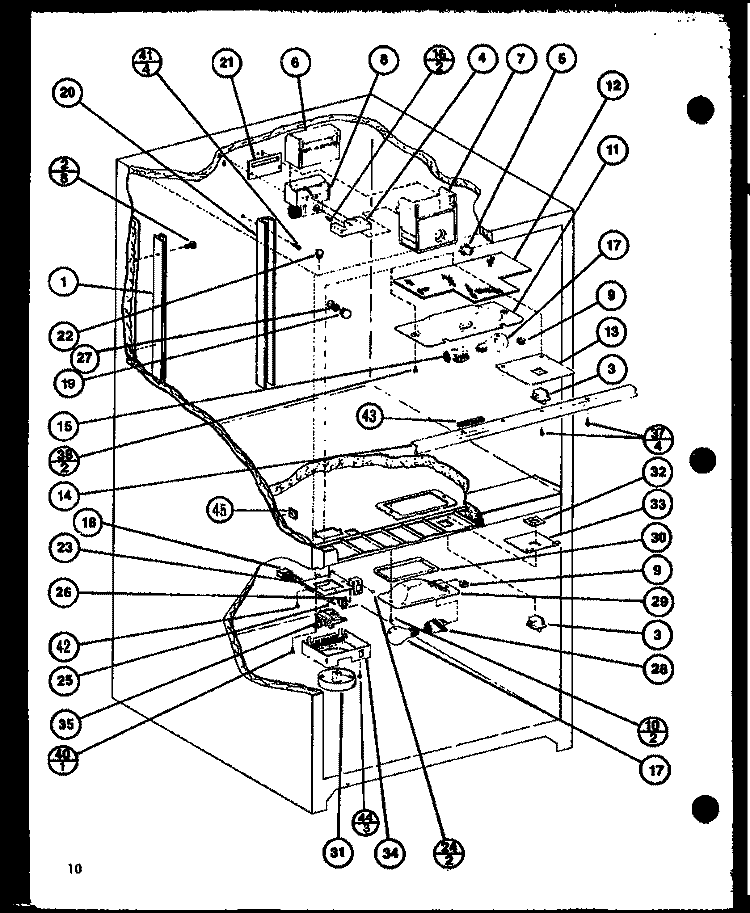 Page 4 Diagram and Parts List for BX20K P7812512W W Amana Refrigerator
