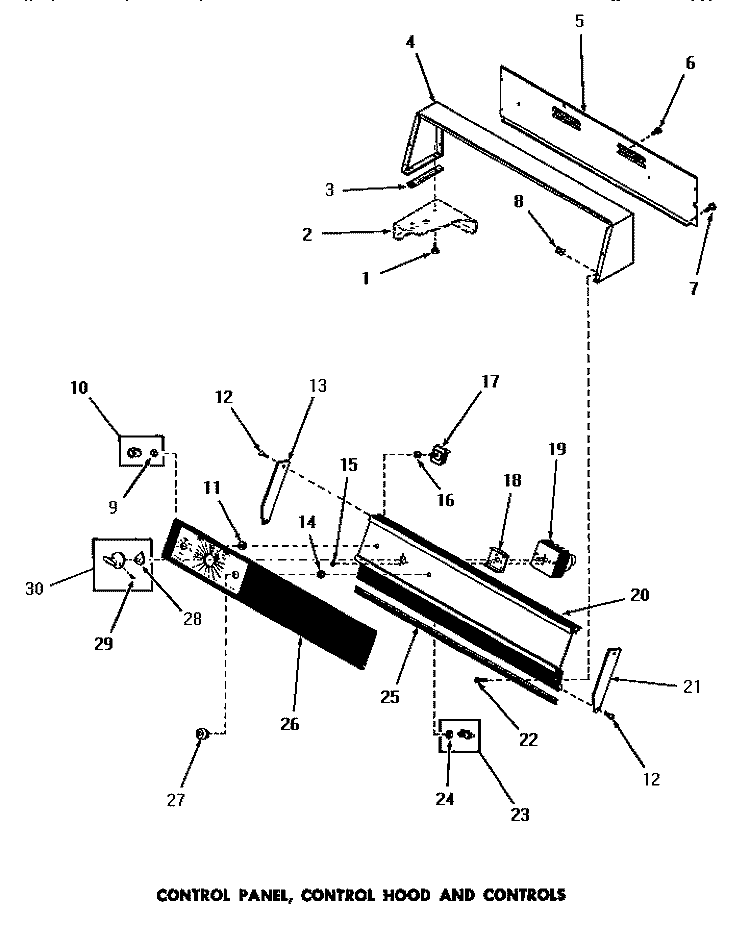 CONTROL PANEL, CONTROL HOOD & CONTROLS Diagram and Parts List for DG6271  Speed Queen Dryer