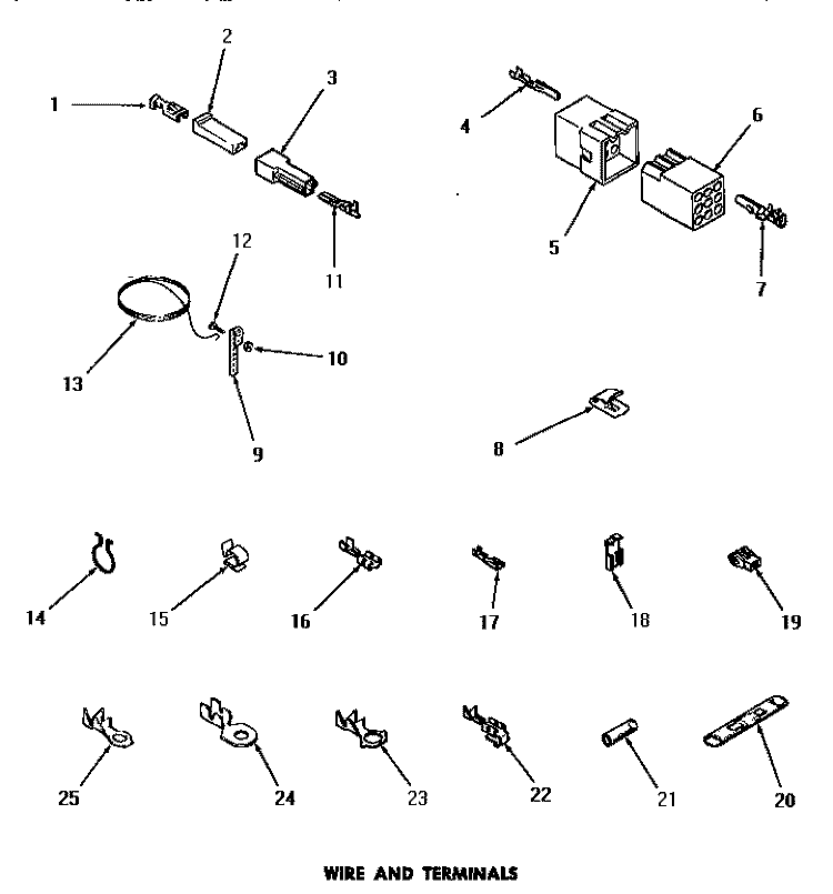 WIRE & TERMINALS Diagram and Parts List for DG6271  Speed Queen Dryer