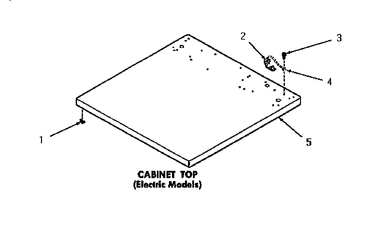 CABINET TOP Diagram and Parts List for DE6260  Speed Queen Dryer