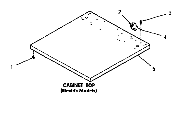 CABINET TOP Diagram and Parts List for DE6051  Speed Queen Dryer