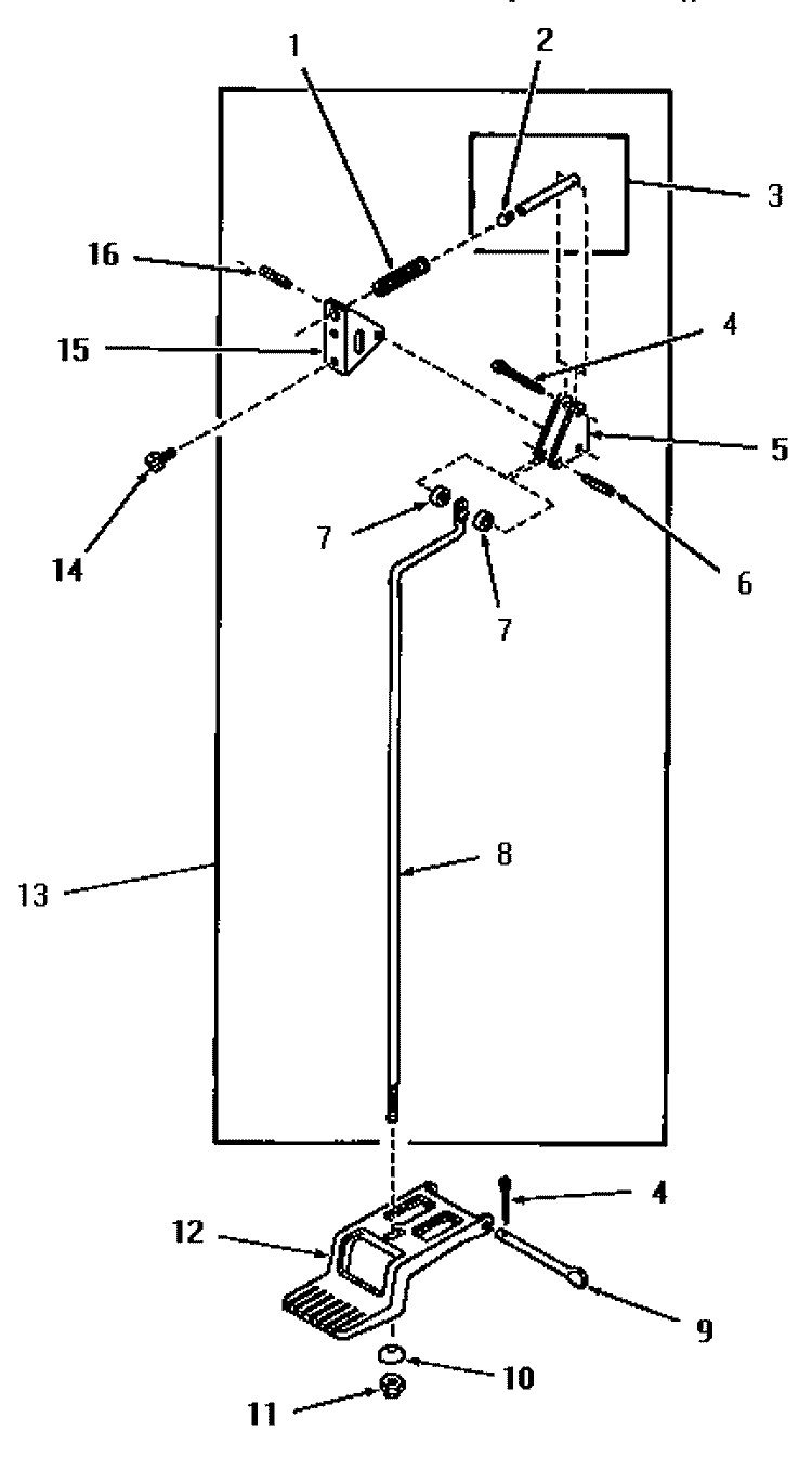 DOOR RELEASE Diagram and Parts List for FE3830  Speed Queen Dryer