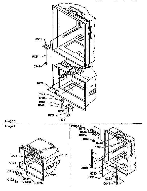 Light Switches And Drain Funnel Diagram and Parts List for BX22S5E-P1196705WL  Amana Refrigerator