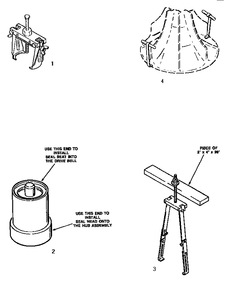 SPECIAL TOOLS Diagram and Parts List for AA5421  Amana Washer