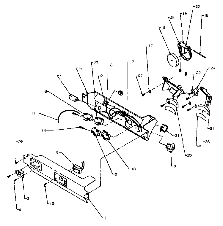 Ice And Water Cavity Diagram and Parts List for SPD25QA3W-P1181321WW  Amana Refrigerator