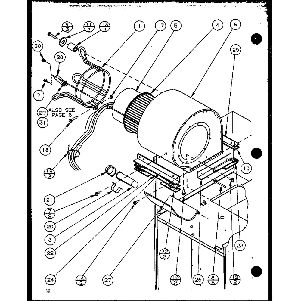 Diagram 10 Diagram and Parts List for GCI140A35C P9811216F Amana Furnace