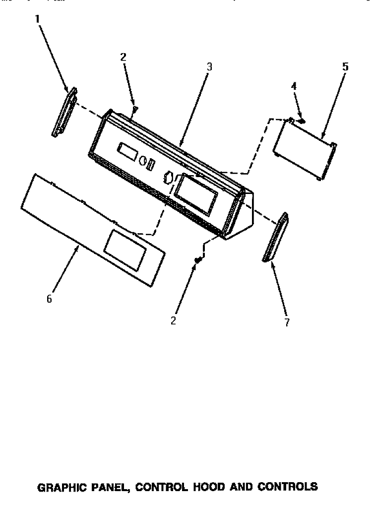 GRAPHIC PANEL, CONTROL HOOD & CONTROLS Diagram and Parts List for AG7139  Speed Queen Dryer