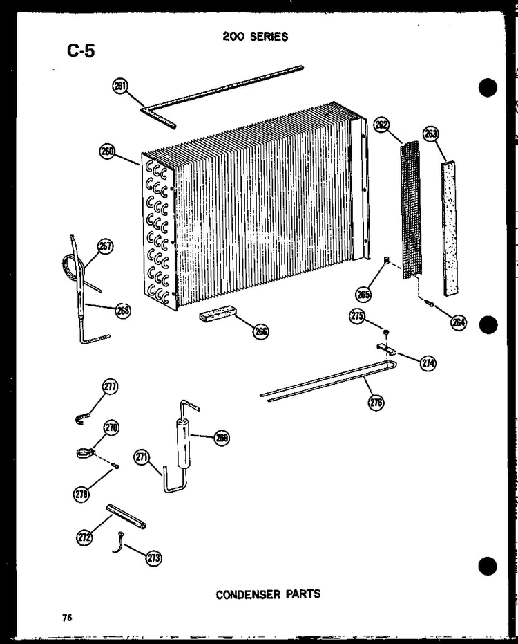 Section 4 Diagram and Parts List for 212-2JM P54655-65R Amana Air Conditioner