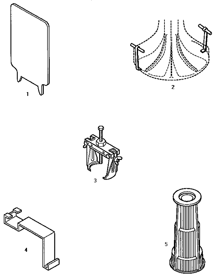 SPECIAL TOOLS (CONTINUED) Diagram and Parts List for AWM373W  Amana Washer
