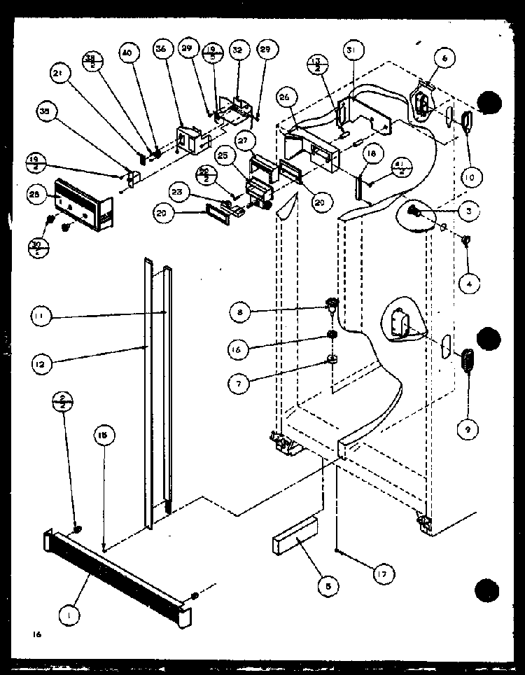 Refrigerator Diagram and Parts List for SZ22ML-P1120608WL  Amana Refrigerator
