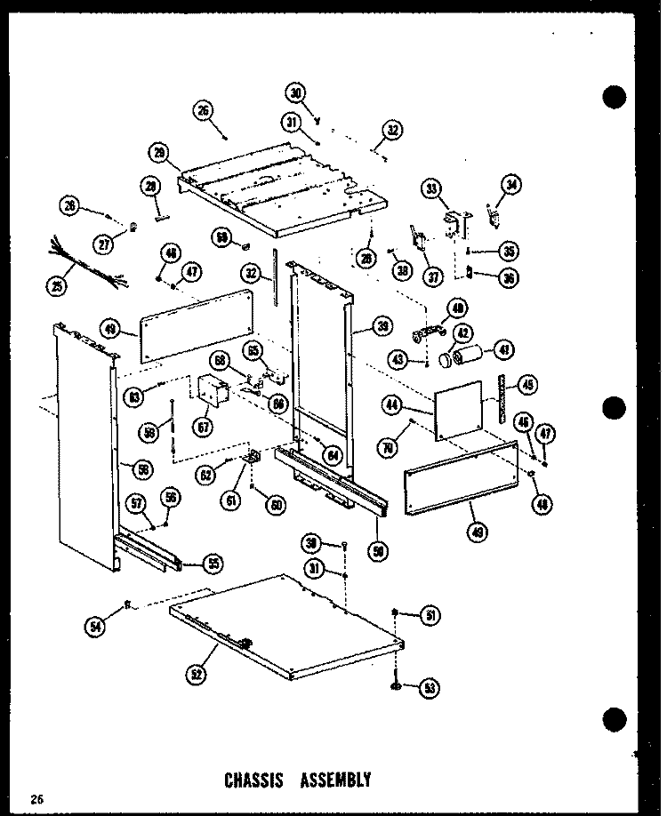 CHASSIS ASSY Diagram and Parts List for ESMC-1-A P1801108T A Maytag Trash Compactor