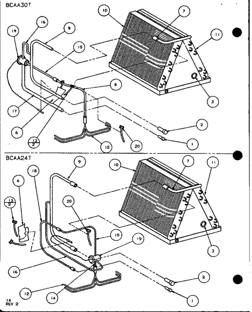 Diagram 6 Diagram and Parts List for AHK20A P1135305C Amana Air Conditioner