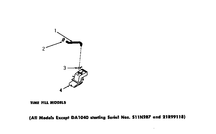 WATER INLET & FILLER HOSE Diagram and Parts List for DA6223  Amana Washer