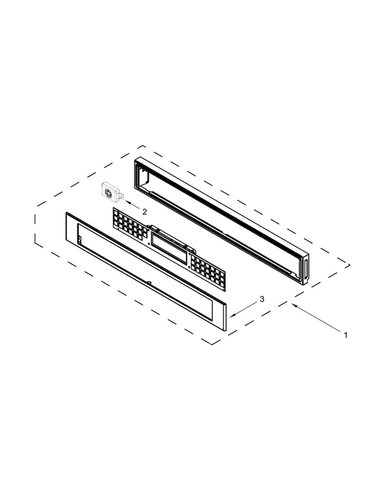 Control Panel Parts Diagram and Parts List for JMC2427DS00  Jenn-Air Microwave