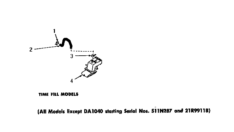 WATER INLET & FILLER HOSE Diagram and Parts List for DA9011  Speed Queen Washer