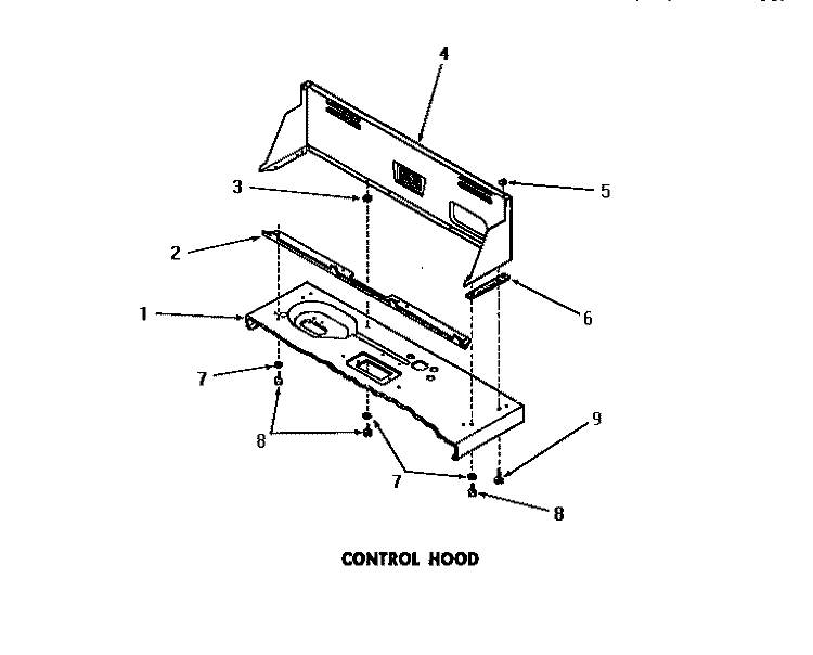 CONTROL HOOD Diagram and Parts List for DA9101  Speed Queen Washer