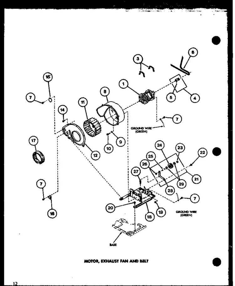 Section 10 Diagram and Parts List for LG2912 P7804826W Amana Dryer