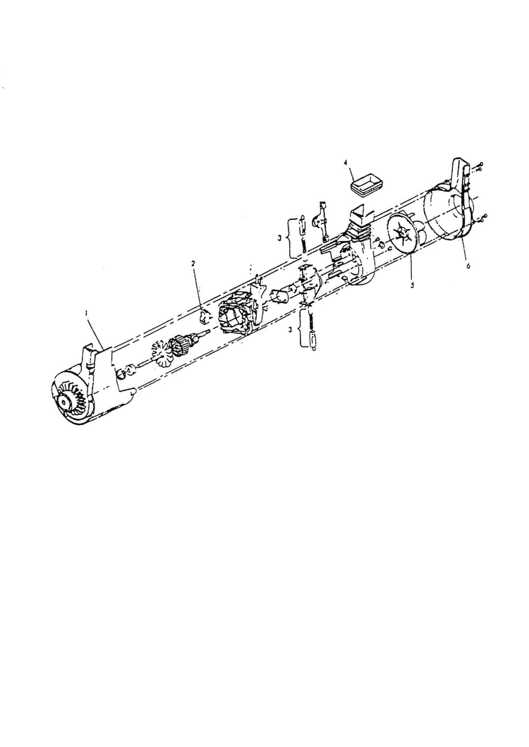 Motor Diagram and Parts List for U6S01-900  Hoover Upright Vacuum