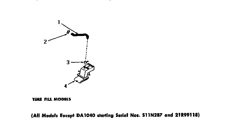 WATER INLET & FILLER HOSE Diagram and Parts List for FA3201  Amana Washer