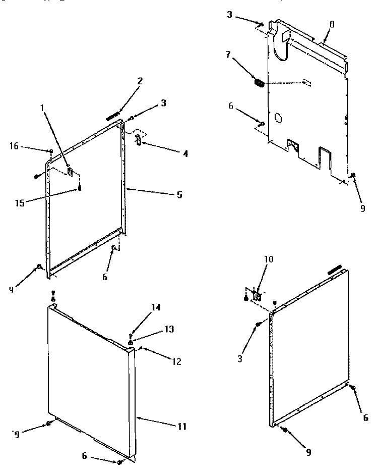 PANELS Diagram and Parts List for FA9211  Amana Washer