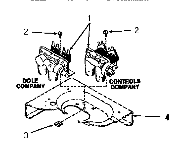 MIXING VALVE ASSY Diagram and Parts List for FA9211  Amana Washer