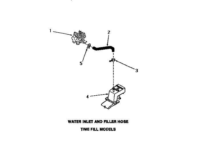 WATER INLET & FILLER HOSE Diagram and Parts List for FA0620  Amana Washer