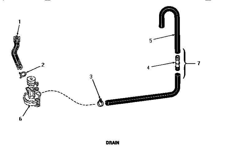 DRAIN Diagram and Parts List for FA3820  Amana Washer