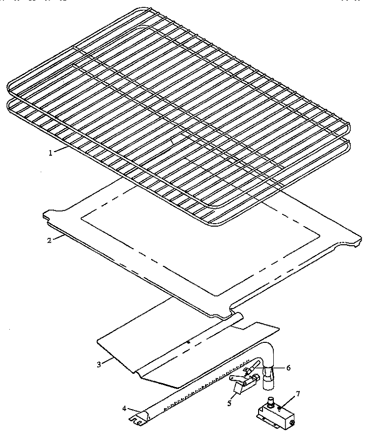OVEN COMPONENTS Diagram and Parts List for RLN367UL P1143079N L Amana Range