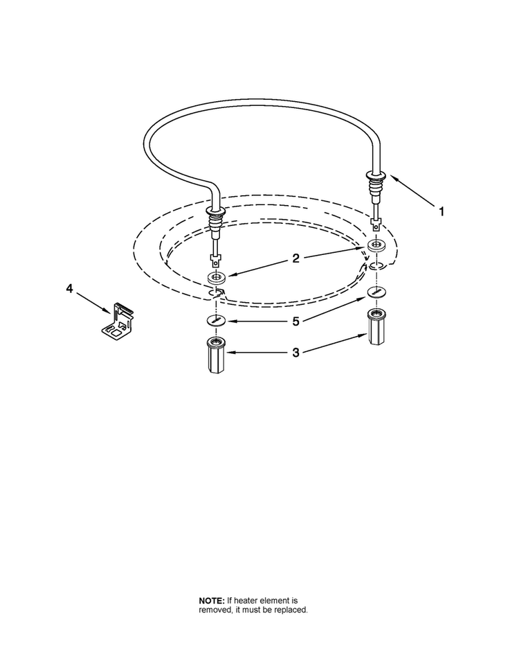 Heater Parts Diagram and Parts List for MDBH949PAB0  Maytag Dishwasher