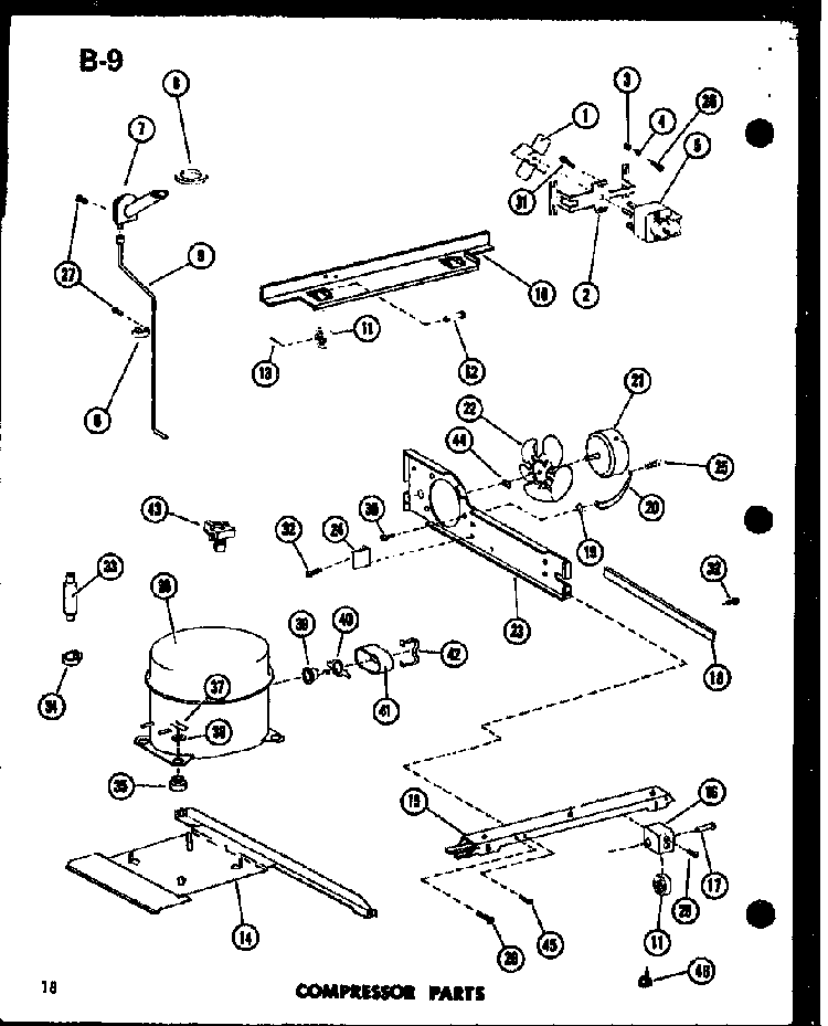 Compressor Parts Diagram and Parts List for TC18F-G-P75288-5WG  Amana Refrigerator