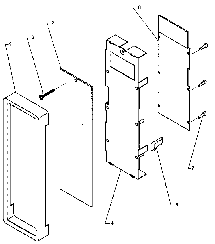 CONTROL PANEL ASSY Diagram and Parts List for FSP10 P4020004102 Menumaster Microwave