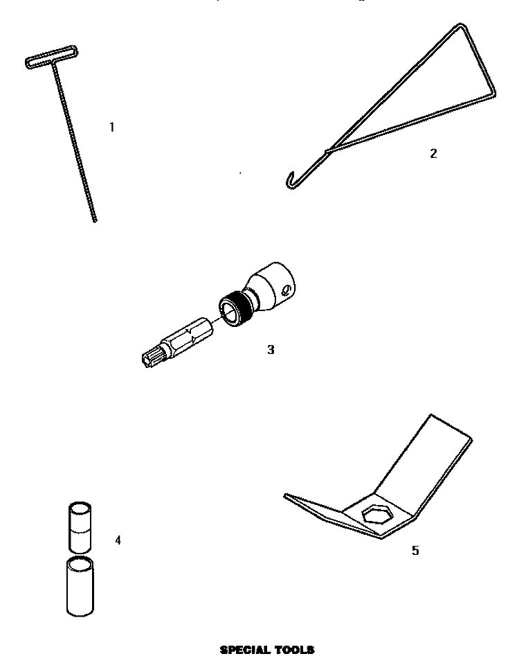 SPECIAL TOOLS Diagram and Parts List for LW4302L P1163302W L Amana Washer