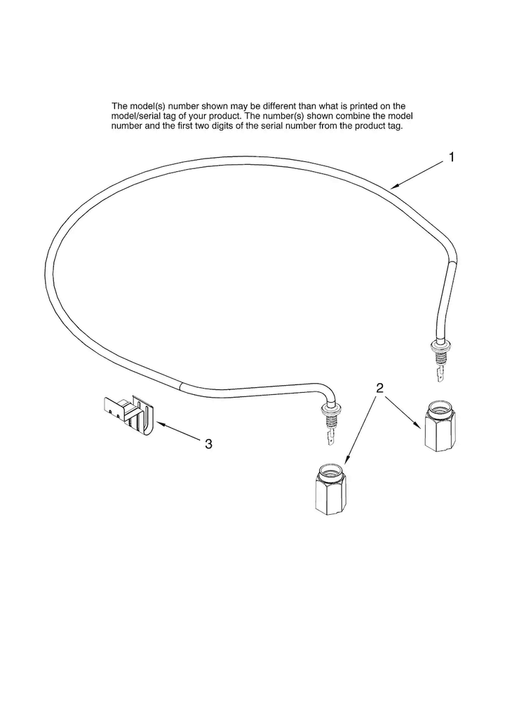 Heater Parts Diagram and Parts List for JDB1080AWB41  Jenn-Air Dishwasher