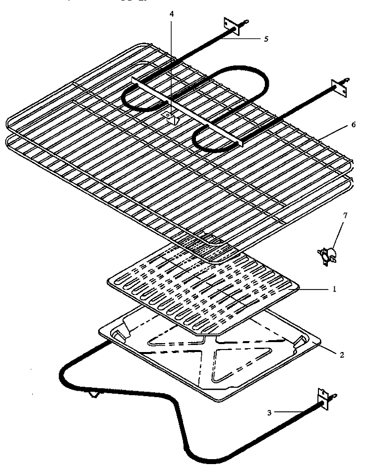 OVEN COMPONENTS Diagram and Parts List for EHN3802W,L P1142478NW Amana Range