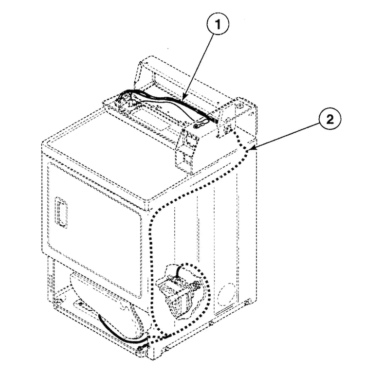 Harnesses Diagram and Parts List for SDG909WF  Speed Queen Dryer